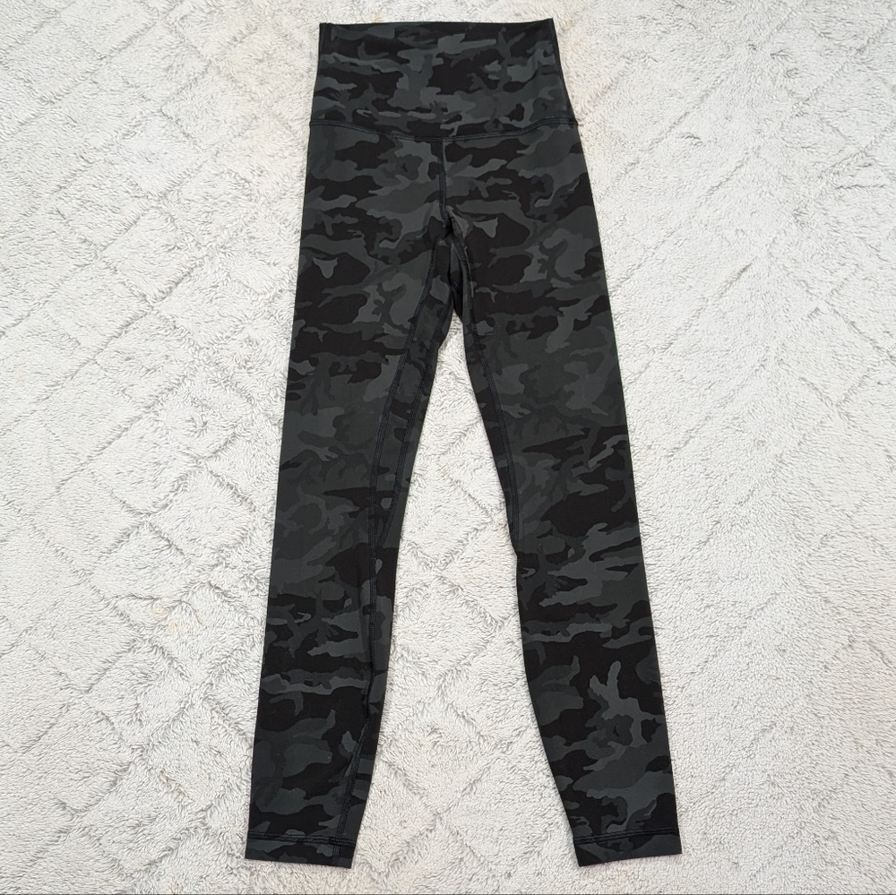 Lululemon Leggings Womens 2 Green Incognito Camo Align High Rise Pant 25â